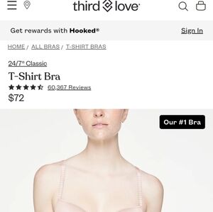 Third Love T-shirt Bra 40E (DD)